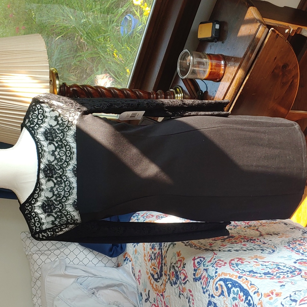 Jessica Simpson black dress, lace, size 4